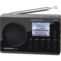 Albrecht Dr 70 Portátil Digital Negro Radio