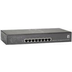 LevelOne Gigabit Ethernet Poe De 8 Puertos 61.6w 802.3at Poe+ 4 Puertos Poeswitchswitch