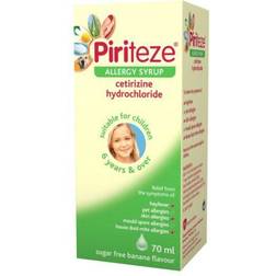 Piriteze Allergy Syrup 70ml Liquid