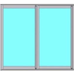Novoroom 1555-1590mm Original Natur SV Skjutfönster 155x159cm