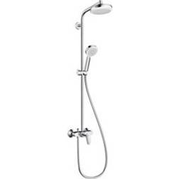 Hansgrohe Crometta 160 Showerpipe 1jet Vit