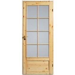 Diplomat 3 Furu SP8 Innerdörr Härdat glas H (80x194cm)