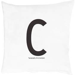 Design Letters C Hovedpudebetræk White/Black (60x50cm)