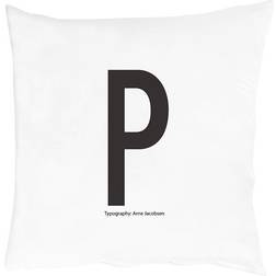 Design Letters P Hovedpudebetræk Black/White (60x50cm)