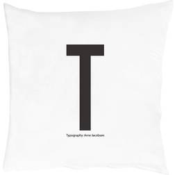 Design Letters T Hovedpudebetræk Black/White (60x50cm)