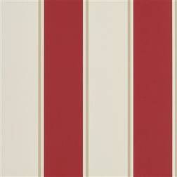 Ralph Lauren Home Tapete Mapleton Stripe Vermilion rosso