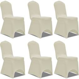 vidaXL 241199 Loose Chair Cover White, Beige