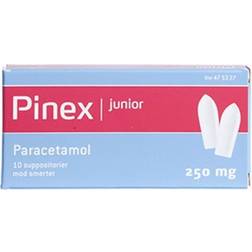 Pinex Junior 250mg 10 stk Stikpiller