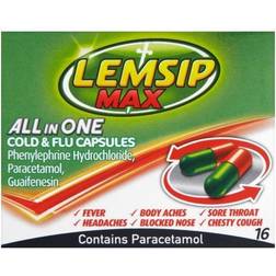 Lemsip Max All In One Cold & Flu 500mg 16pcs Capsula