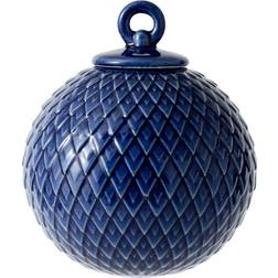 Lyngby Porcelain Rhombe Midnight Blue Decorative Item