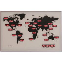 Nextime World Time Digit Wall Clock 36cm