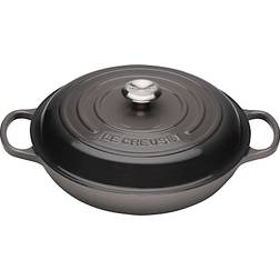 Le Creuset Flint Signature Cast Iron Round med låg 30cm