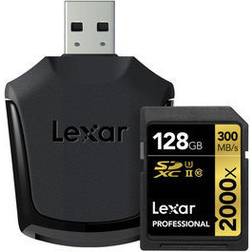 Lexar Media Professional Carte mémoire flash 128 Go UHS Class 3 Class10 2000x SDXC UHS-II