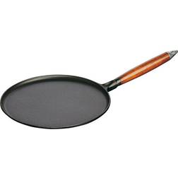 Staub Poêle À Crêpes Avec Poignée En Bois Vintage Ø28 cm 28 cm