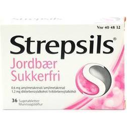 Strepsils Strawberry Sugar Free 1.2mg 36pcs Lozenge