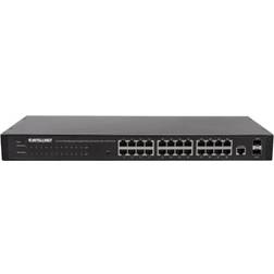 Intellinet 24-Port Web-Managed Gigabit Ethernet Switch 24 x 10/100/1000 Mbps RJ45 Ports + 2 x SFP IEEE 802.3az Energy Energy Energy Energy Efficient