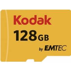 Kodak Carte mémoire MicroSDXC Premium Perfomance 128 Go Classe 10 avec adaptateur