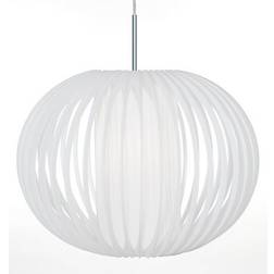 Globen Lighting Plastband XL White/Chrome Pendellampa ∅ 50cm