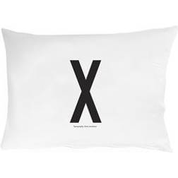 Design Letters X Hovedpudebetræk Black/White (70x50cm)