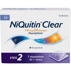 NiQuitin Clear 14mg Step 2 7 st Plåster