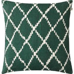Chhatwal & Jonsson Ikat Kerela Pudebetræk Grøn, Hvid (50x50cm)