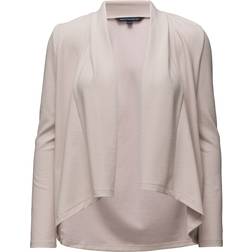 French Connection Josie Jersey Drape Front Jacket - Barley Sugar
