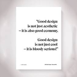 Olle Eksell Design Ekonomi Quote 1964 Plakat 50x70cm