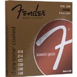 Fender 073-0880-002 Cordes de guitare acoustique Dura-Tone 80/20 Bronze 10-48 880XL