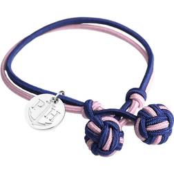 Paul Hewitt Knotbracelet Armband 21.5cm - Marinblå/Rosa/Silver