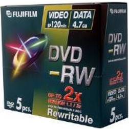 Fujifilm DVD-RW 4.7GB 2x Jewelcase 5-Pack