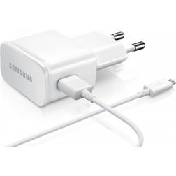 Samsung Chargeur secteur/USB Câble USB/Micro-USB Blanc