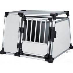 Trixie Transport Box Aluminium L Light Grey/Silver 93x64cm
