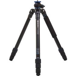 Benro Go Plus FGP28A 4-Section Al Travel Tripod with Monopod, 65.2&quot Height