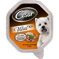 Cesar Senior 10+ Em Terrinas 14 x 150 g - Frango E Arroz 7.2kg