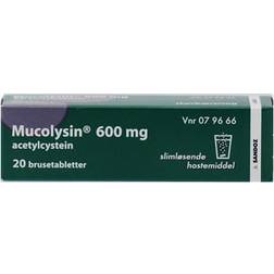 Mucolysin 600mg 20 stk Brusetablet