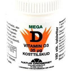 Natur Drogeriet Mega Vitamin D3 35mg 180 stk