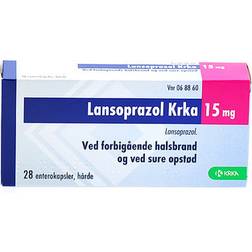 Lansoprazol 15mg 28 stk Kapsel