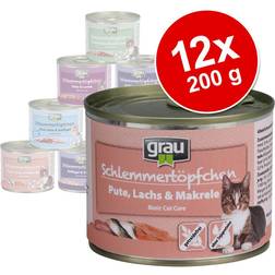Grau Gourmet - Kitten med Nötkött, Kalkon & Morötter 1.2kg