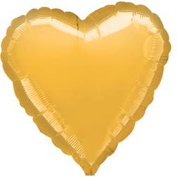 Amscan Foil Ballon Heart Standard Gold