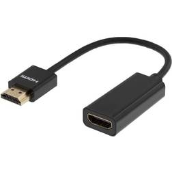 Deltaco HDMI - HDMI Adapter M-F 0.1m