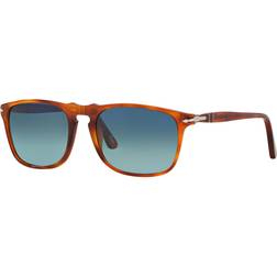 Persol PO3059S Polarized 96/S3 Uomo Squadrata Marrone