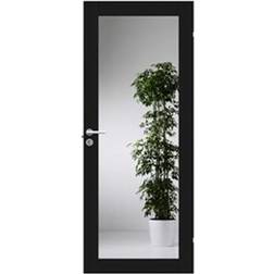 Swedoor Unique GW01L Svart Ekfanér Innerdörr Klarglas V (62.5x194cm)