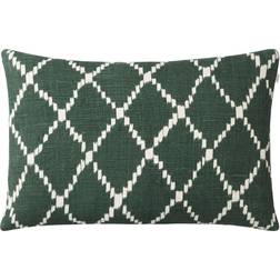 Chhatwal & Jonsson Ikat Kerela Kuddöverdrag Grön, Vit (60x40cm)