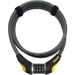 OnGuard Kabelslot Combo Akita-185cmx10mm Noir