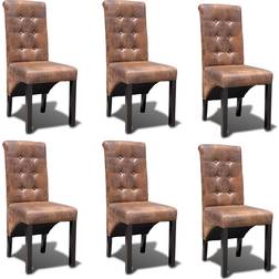 vidaXL 270554 6-pack Køkkenstol 6stk