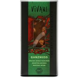 Vivani Chocolate Leche Avellana Enteras 100g 100g