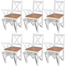 vidaXL 271497 6-pack Köksstol 2st