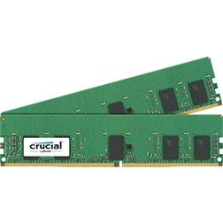 Crucial 16 GB DDR42400 módulo de memoria 2 x 8 GB 2400 MHz ECC