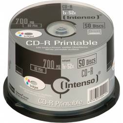 Intenso 1801125 CD-R 80 vergine 700 MB 50 pz. Torre stampabile