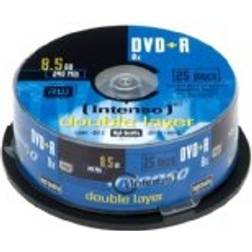 Intenso DVD R 8.5GB 8x Double Layer 25er Cakebox, DVD R DL, 120 mm, Kakkulaatikko, 25 kpl, 8,5 GB